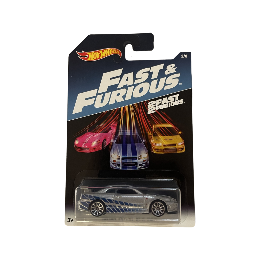 Hot Wheels Mainline Fast And Furious Nissan Skyline GT-R R34 Pair