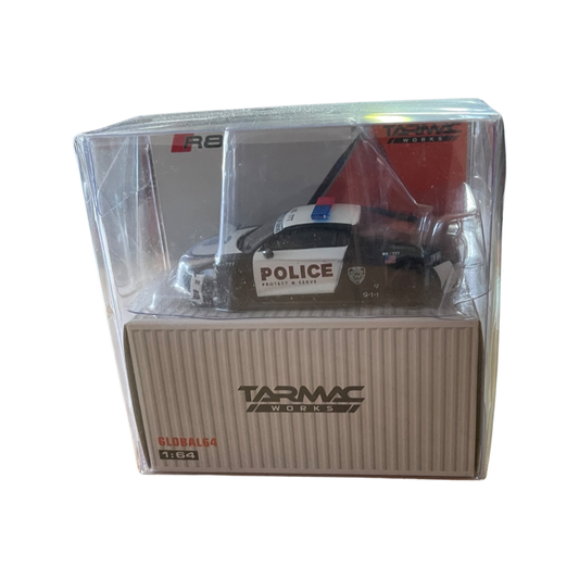 Tarmac Works 1:64 Global64 Audi R8 V10 Plus Police “Serve & Protect”