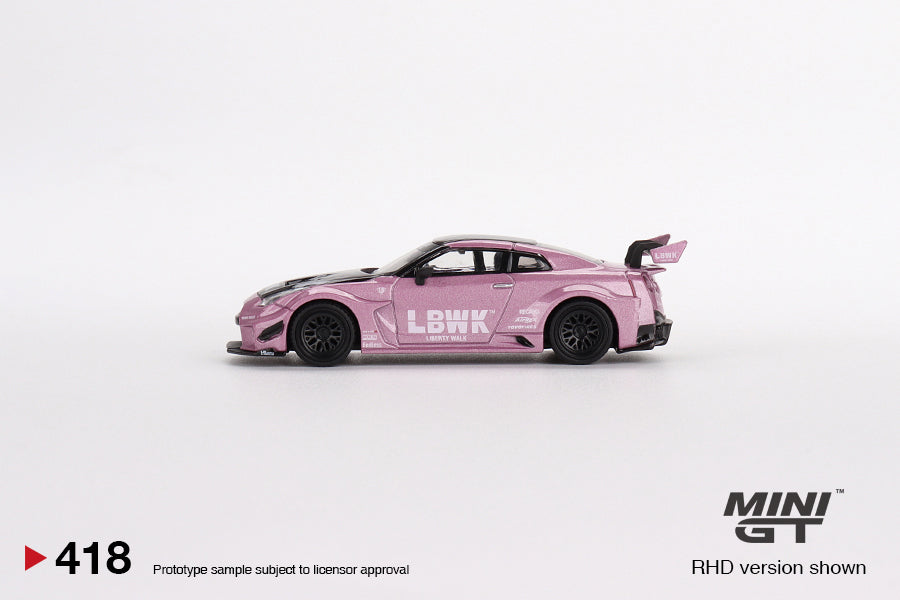 MiniGT 1:64 LB-Silhouette WORKS GT NISSAN 35GT-RR Ver.2 Passion Pink MiJo  Exclusive #418