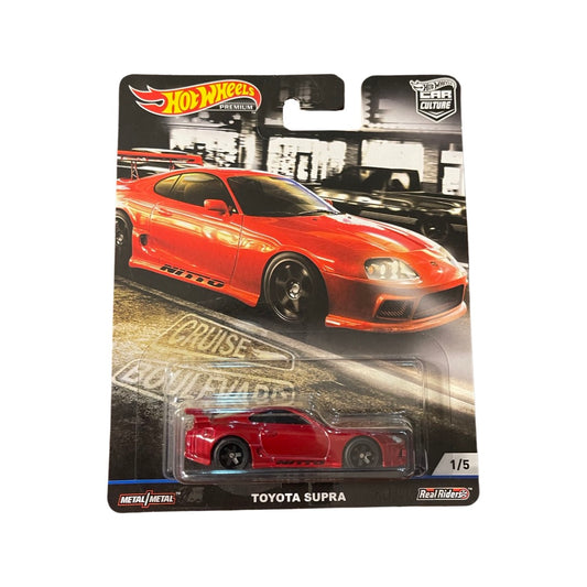 Hot Wheels 2019 Premium Car Culture Cruise Boulevard Toyota Supra Red