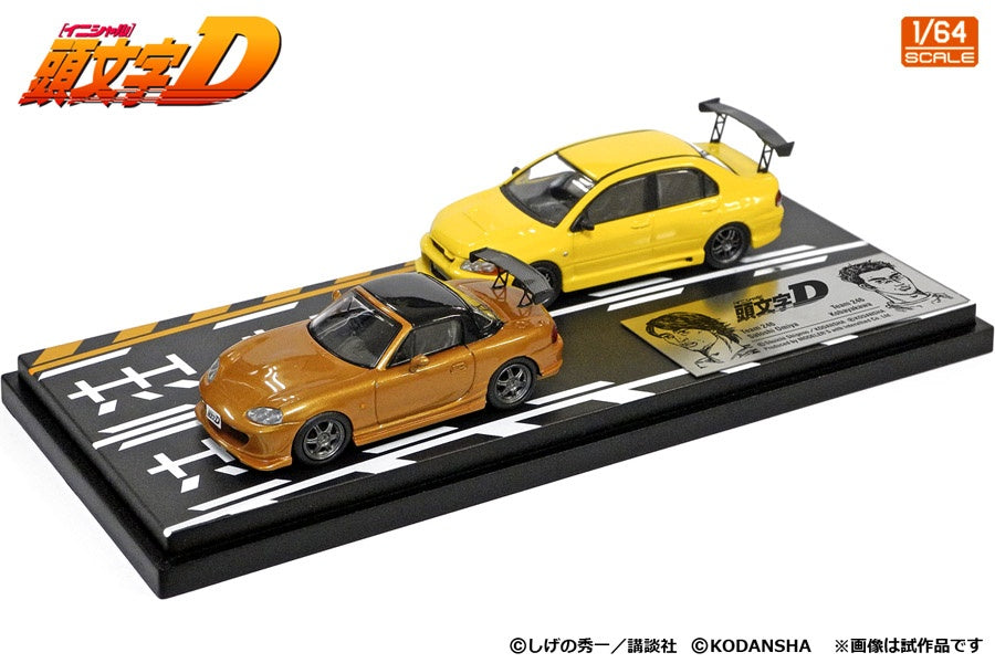 Modeler's64 Initial D Set Vol.6 Satoshi Omiya Mazda MX5 Roadster RS NB8C VS Kobayakawa Mitsubishi Lancer Evolution VII CT9A