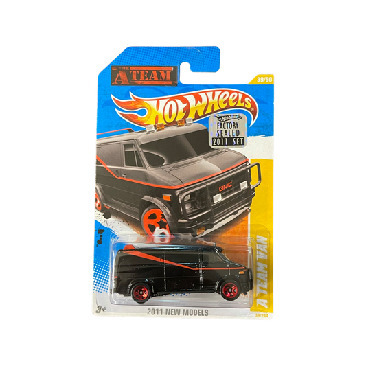 Hot Wheels 2011 Mainline New Models A-Team Van Black Factory Sealed