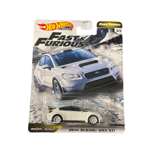 Hot Wheels 2020 Premium Fast And Furious Fast Tuners 2016 Subaru WRX STI White