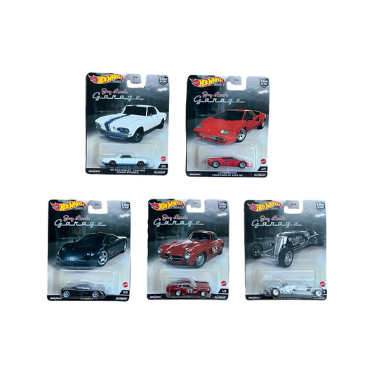 Hot Wheels 2022 Premium Car Culture Jay Leno’s Garage Set