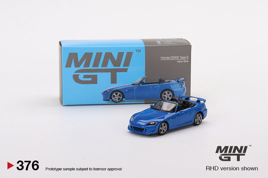 MiniGT 1:64 Honda S2000 (AP2) Type S Apex Blue MiJo Exclusive #376