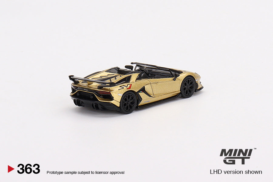 MiniGT 1:64 Lamborghini Aventador SVJ Roadster Oro Elios MiJo Exclusive #363