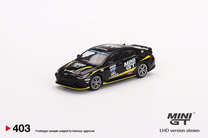 MiniGT 1:64 Hyundai Elantra N #499 Caround Racing Hyundai N-Festival MiJo Exclusive #403