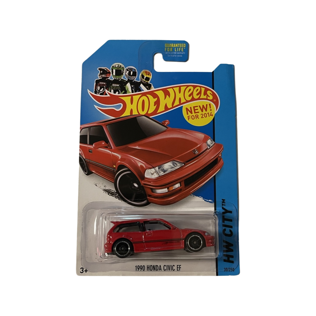 Hot Wheels 2014 Mainline 1990 Honda Civic EF Red