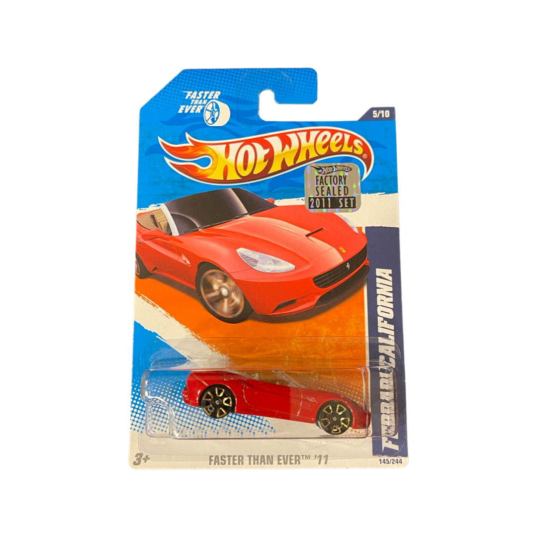 Hot Wheels 2011 Mainline Ferrari California Red Factory Sealed