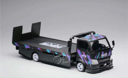 Peako X Micro Turbo 1:64 Custom Flatbed Tow HKS / Gulf Racing Limited