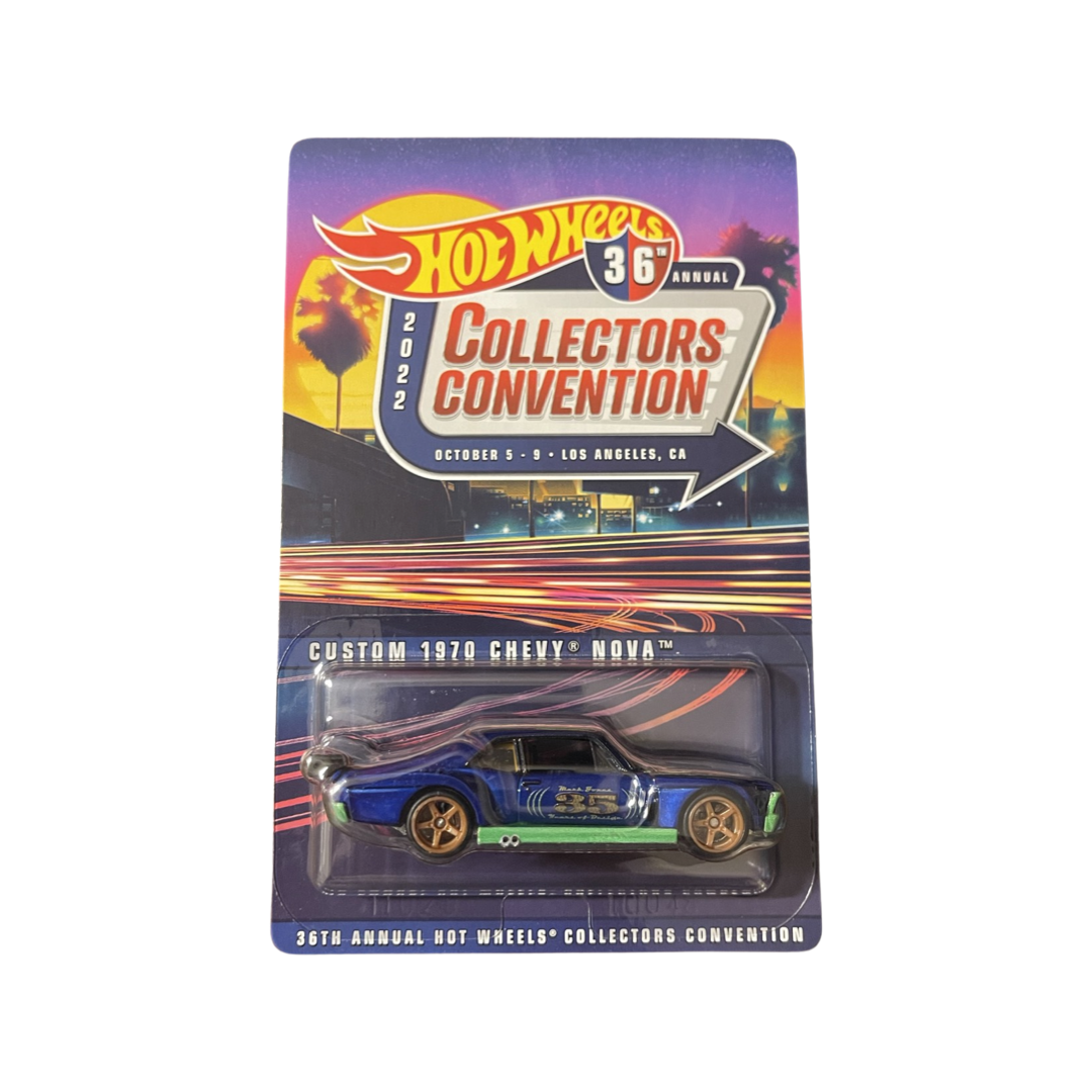 Hot Wheels 2022 36th Annual Collectors Convention Dinner Car Custom 1970 Chevy Nova