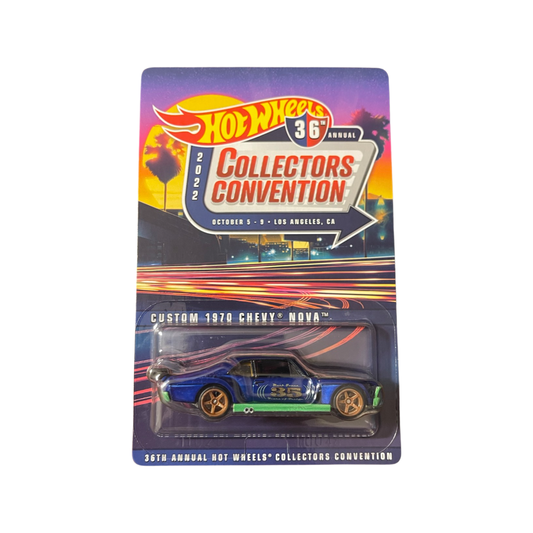 Hot Wheels 2022 36th Annual Collectors Convention Dinner Car Custom 1970 Chevy Nova