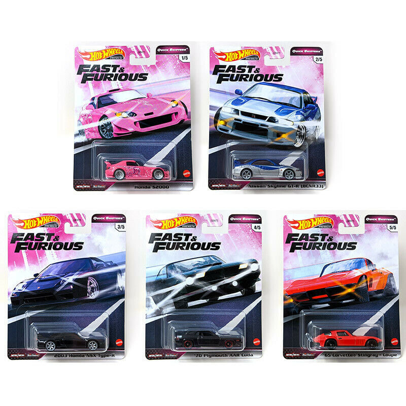 Hot Wheels 2020 Premium Fast & Furious Quick Shifters Set Of 5