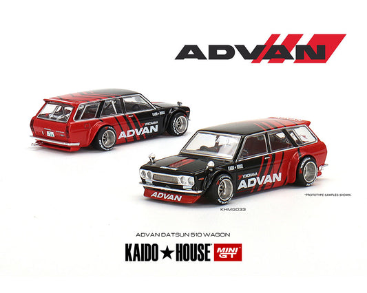 MiniGT x Kaido House 1:64 Datsun 510 Pro Street Wagon Advan Yokohama Limited Edition