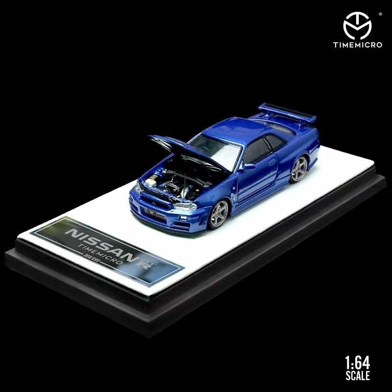 Time Micro 1:64 Nissan Skyline GT-R R34 "Tribute to Classics" Blue - Fast & Furious