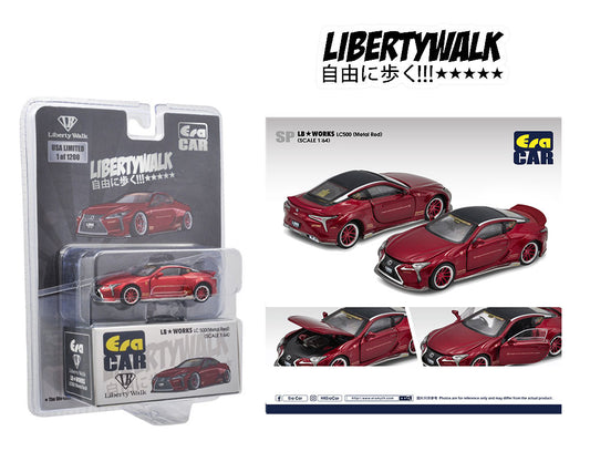 ERA Car 1:64 MiJo Exclusive LBWK Lexus LC500 Metalic Red Limited 1,200pcs