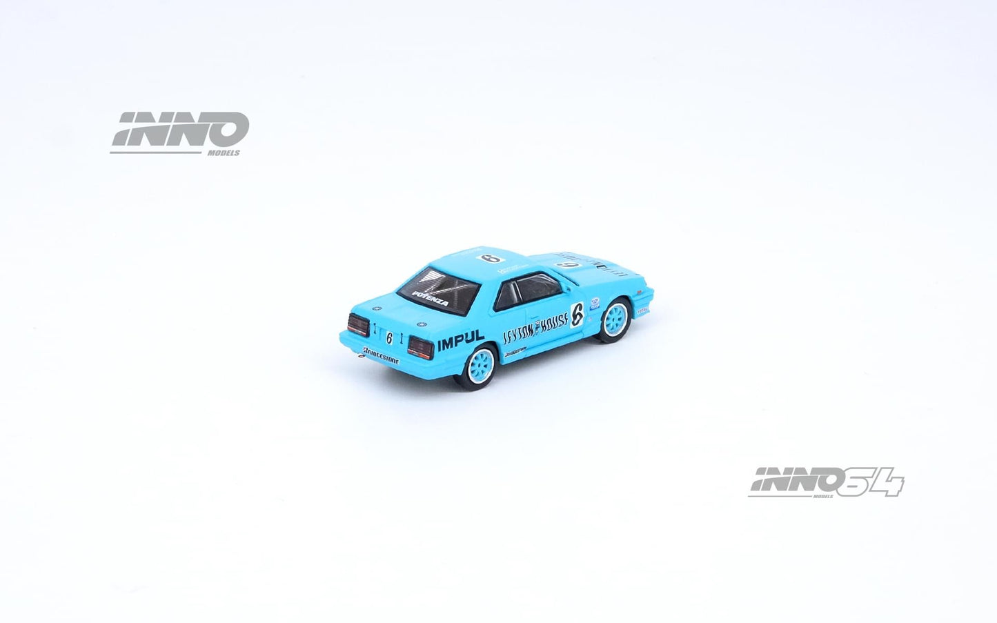 Inno64 1:64 Nissan Skyline 2000 Turbo RS-X DR30 #6 "Leyton House" JTC 1987