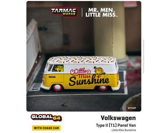 Tarmac Works X Schuco 1:64 Volkswagen VW Type II (T1) Panel Van Mr. Men Little Miss Little Miss Sunshine