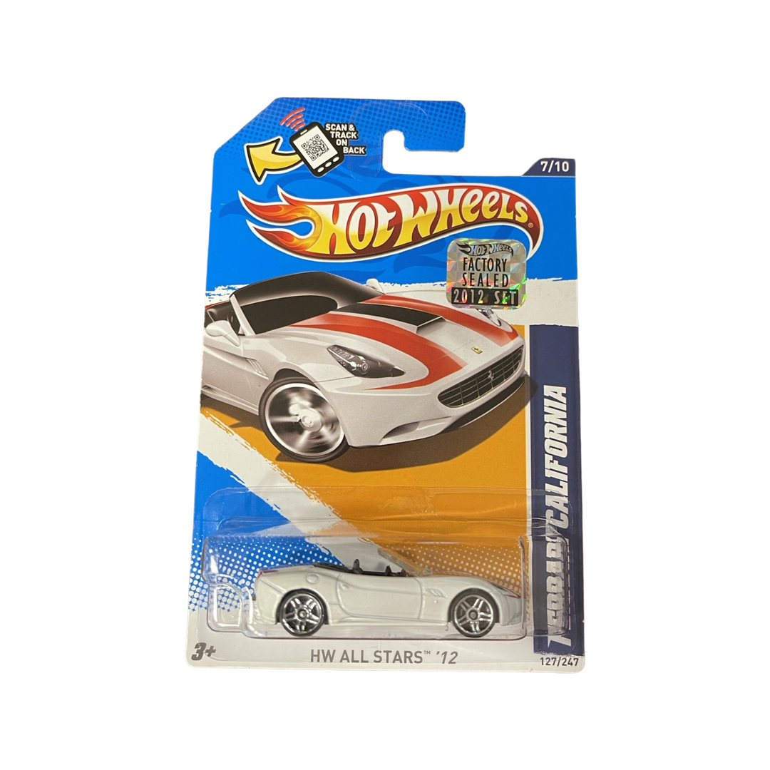 Hot Wheels 2012 Mainline Ferrari California White Factory Sealed