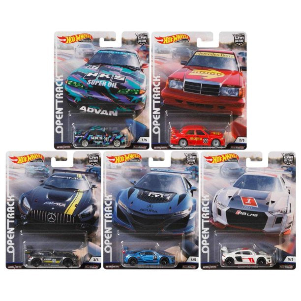 Hot Wheels Premium 2019 Car Culture Open Track Set of 5