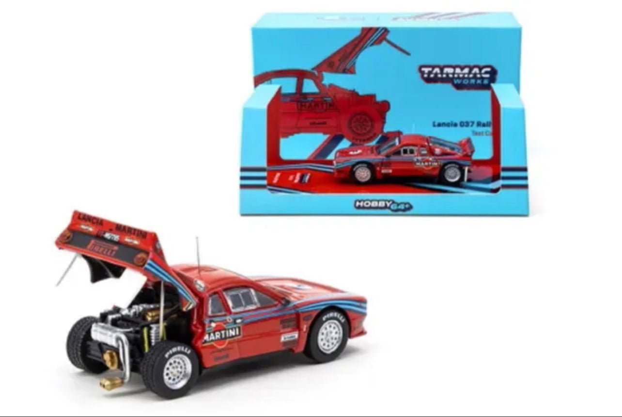 Tarmac Works 1:64 Lancia 037 Rally 1984 Test Car Red *Hong Kong Exclusive*