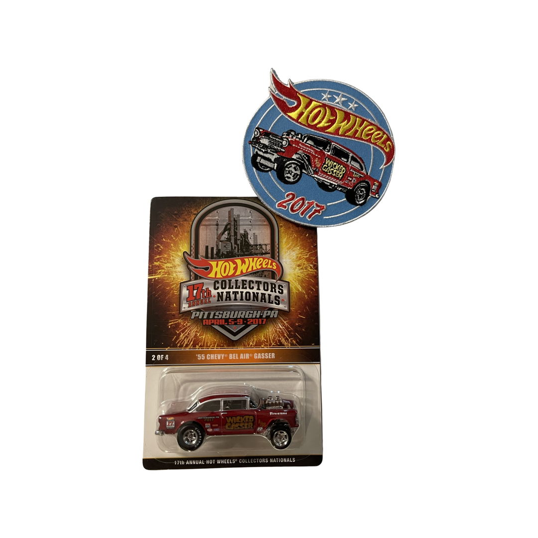 Hot Wheels 17th Annual Collectors Nationals Pittsburgh Convention ‘55 Chevy Bel Air Gasser Souvenir Car With Patch