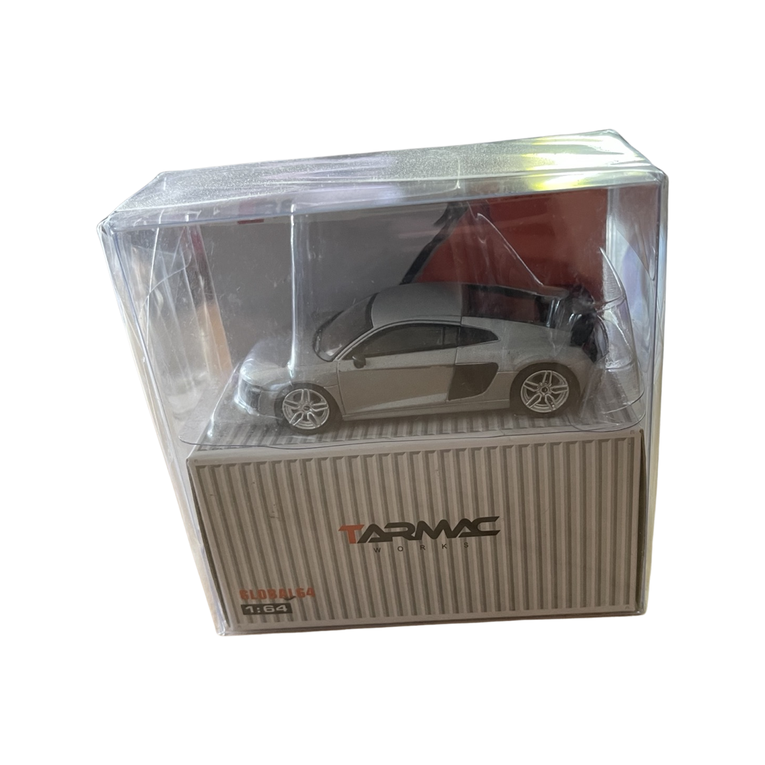 Tarmac Works 1:64 Global64 Audi R8 V10 Plus Matte Silver