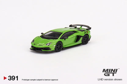 MiniGT 1:64 Lamborghini Aventador SVJ Verde Mantis MiJo Exclusive #391