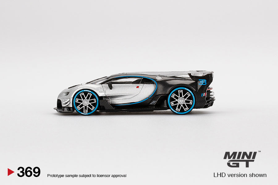 MiniGT 1:64 Bugatti Vision Gran Turismo Silver MiJo Exclusive #369