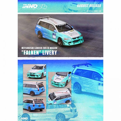 Inno64 1:64 Mitsubishi Lancer Evolution IX Wagon Falken Livery