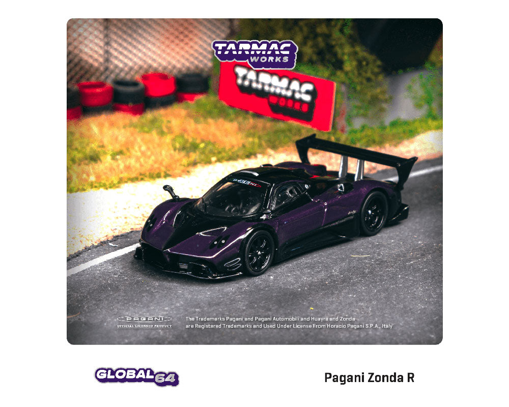 Tarmac Works 1:64 Pagani Zonda R Viola PSO – Global64