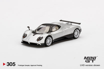 MiniGT Pagani Zonda F Silver MiJo Exclusive #305