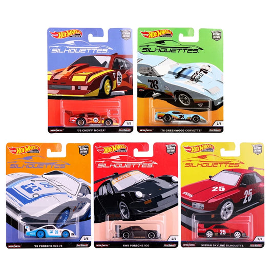 Hot Wheels Premium 2019 Car Culture Silhouettes Set of 5