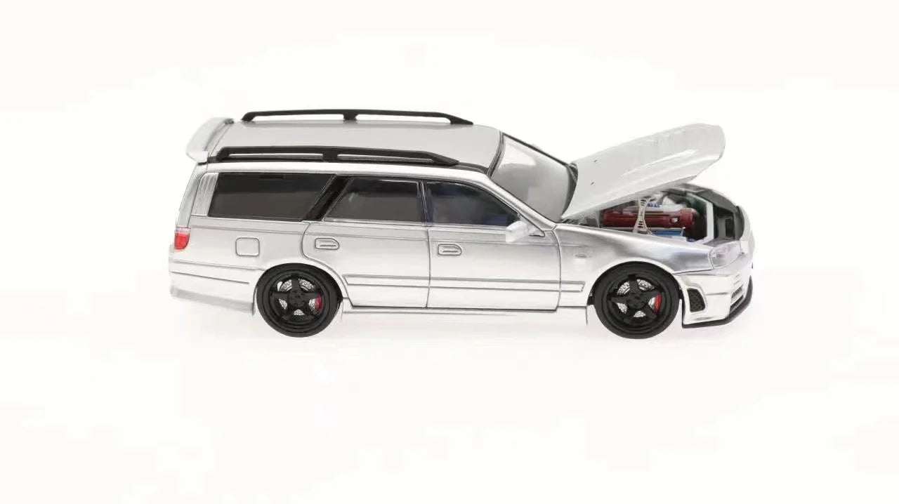 Zoom Model 1:64 Nissan Stagea With Opening Hood