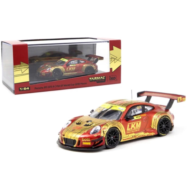 Tarmac Works 1:64 Porsche 911 GT3 R Macau GT Cup #912 Fia GT World Cup 2018 Earl Bamber 1:64