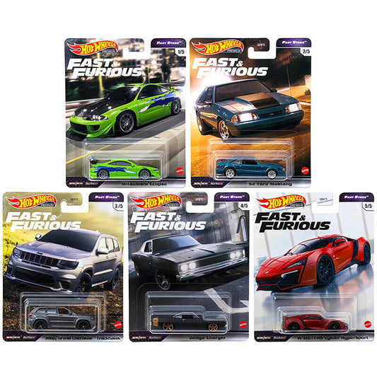 Hot Wheels 2021 Premium Fast & Furious Fast Stars Set Of 5