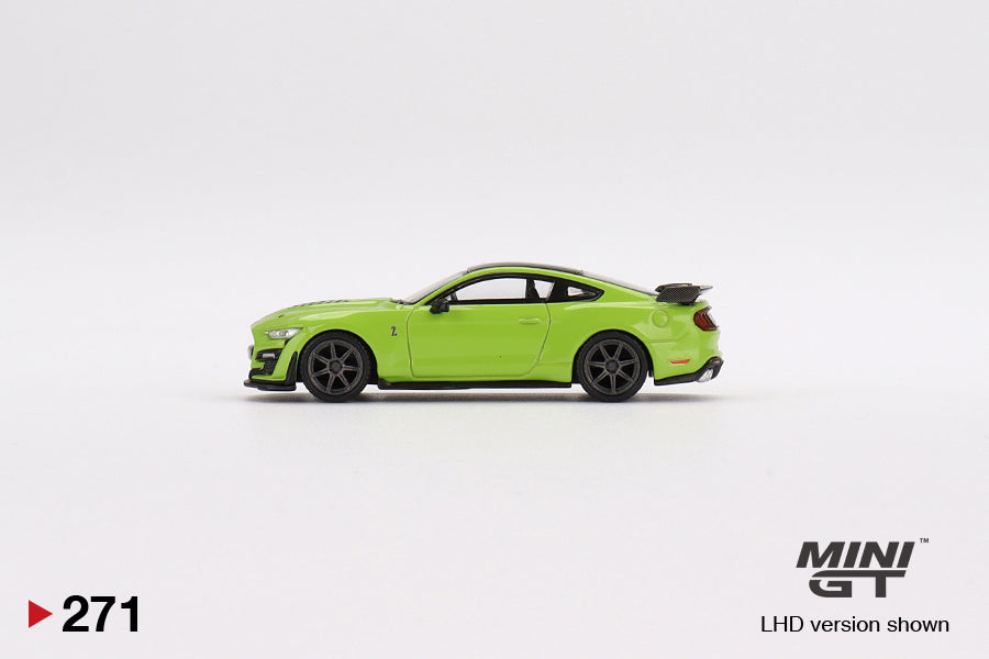 MiniGT X Tarmac Works Ford Mustang Shelby GT500 Grabber Lime Shmee 150 Collection #271