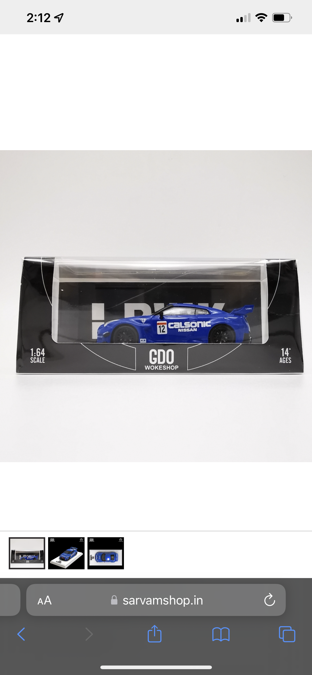 Time Micro X GDO Wokeshop 1:64 Nissan GT-R LBWK LB3.0 Calsonic