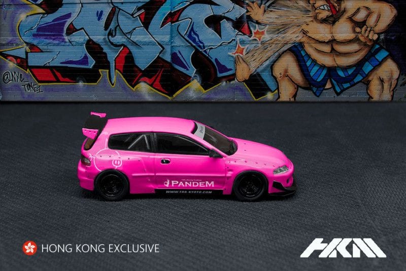 HKM 1:64 Honda Civic EG6 Pandem Rocket Bunny Pink