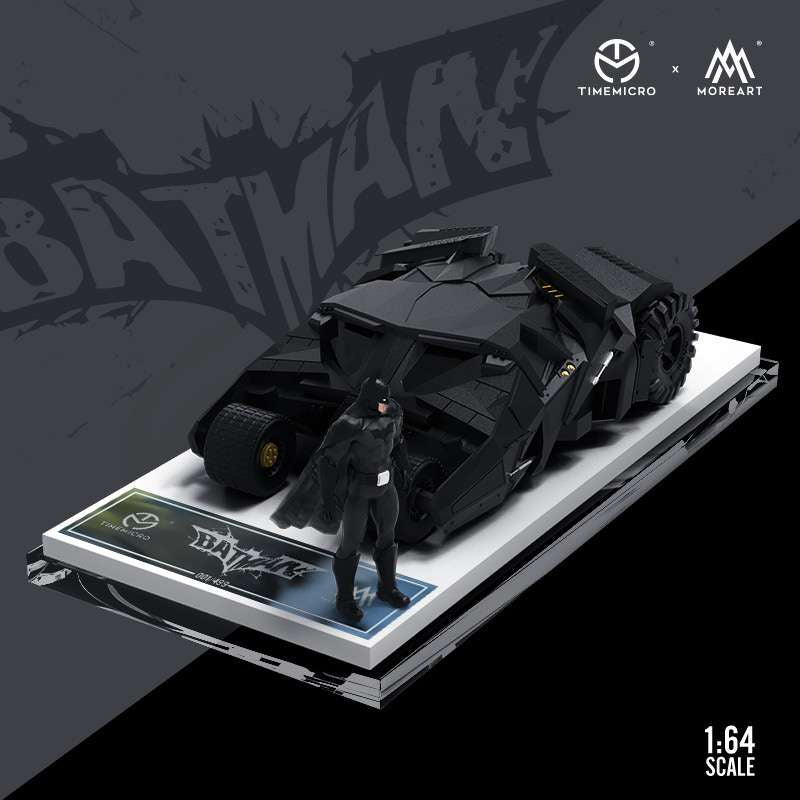 Time Micro X MoreArt 1:64 The Dark Knight Rises Batmobile Tumbler with Batman Figure