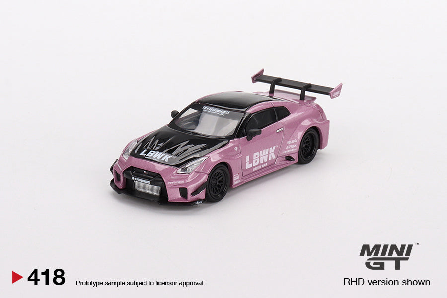 MiniGT 1:64 LB-Silhouette WORKS GT NISSAN 35GT-RR Ver.2 Passion Pink MiJo Exclusive #418