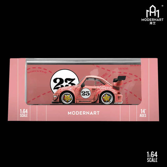 Modern Art 1:64 Porsche RWB 993 Q Car Pink Pig