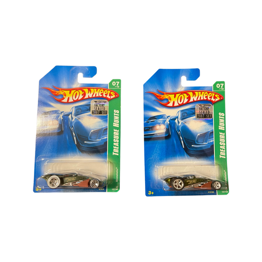 Hot Wheels 2007 Treasure Hunt & Super Treasure Hunt 07/12 Brutalistic Pair Factory Sealed