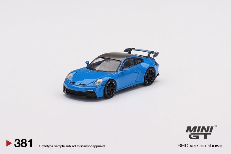 MiniGT 1:64 Porsche 911 (992) GT3 Shark Blue MiJo Exclusive #381