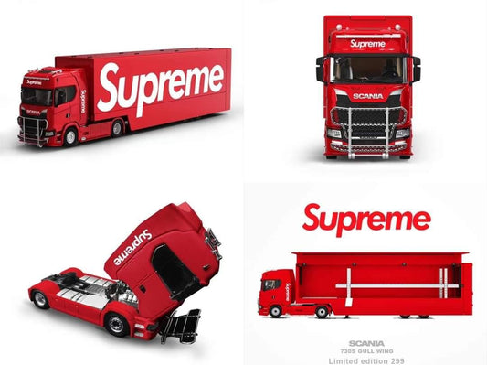Star Model Kengfai 1:64 Scania 730S Gull Wing Transporter Supreme Red Limited To 299pcs
