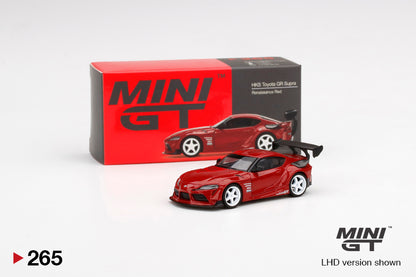 MiniGT HKS Toyota GR Supra Renaissance Red MiJo Exclusive #265