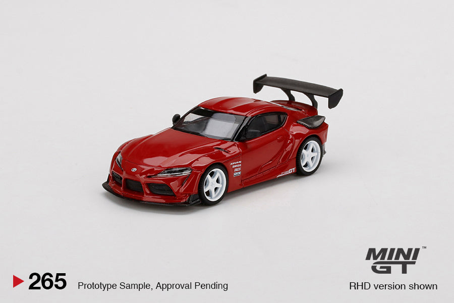 MiniGT HKS Toyota GR Supra Renaissance Red MiJo Exclusive #265