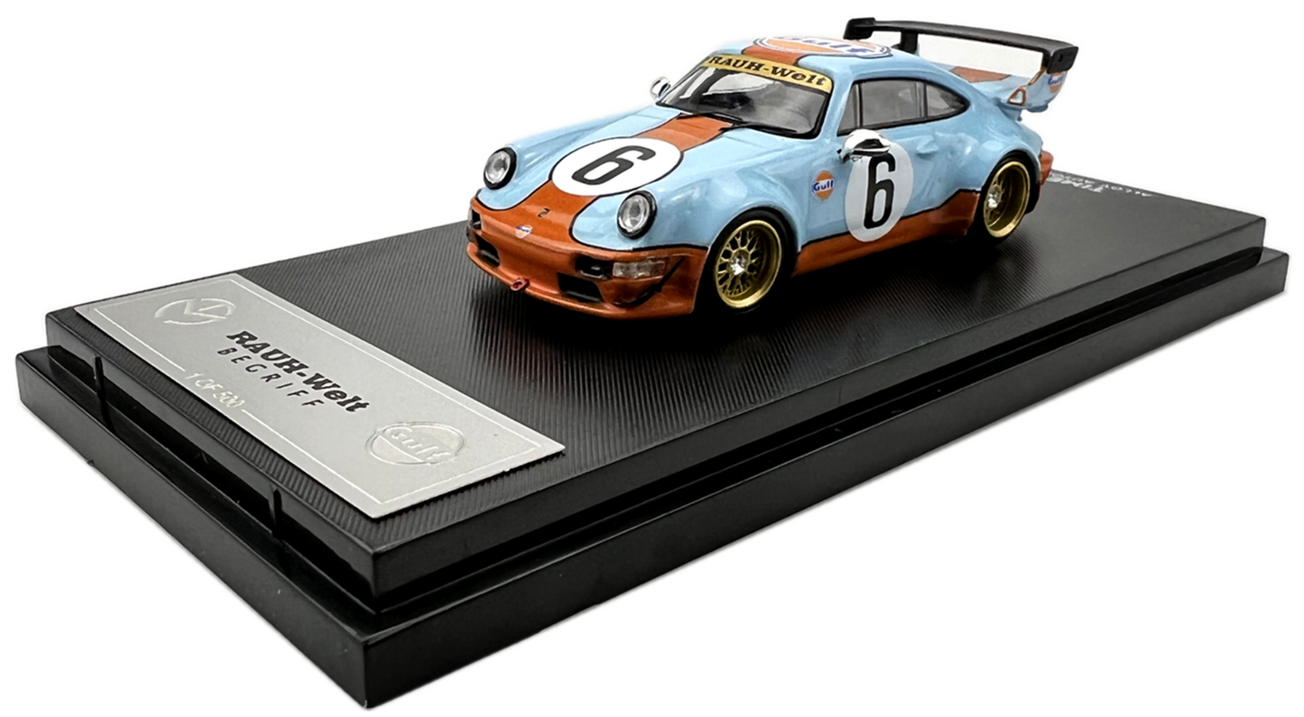 Time Micro 1:64 Porsche Gulf RWB 964 Mexico Exclusive DiecastZ Limited To 500pcs