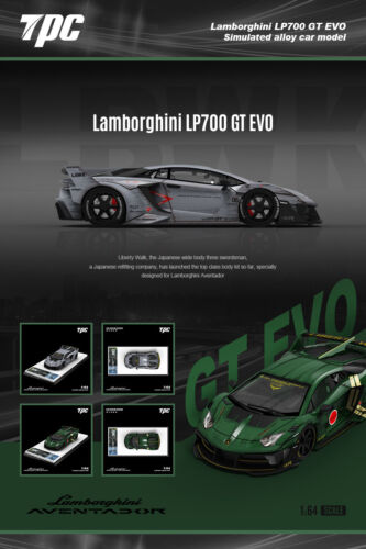 TPC 1:64 Lamborghini Aventador LBWK LP700-4 GT EVO - 2 Styles