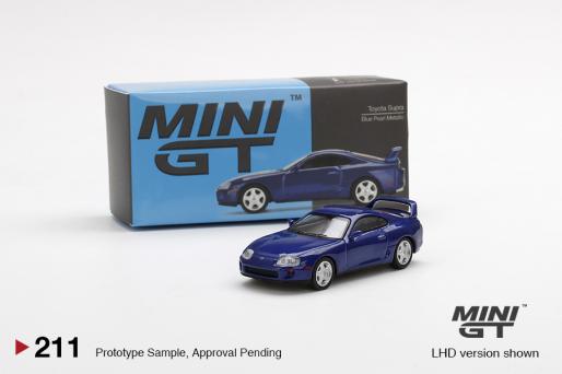 MiniGT Toyota Supra (JZA80) Blue Pearl Metallic MiJo Exclusive #211